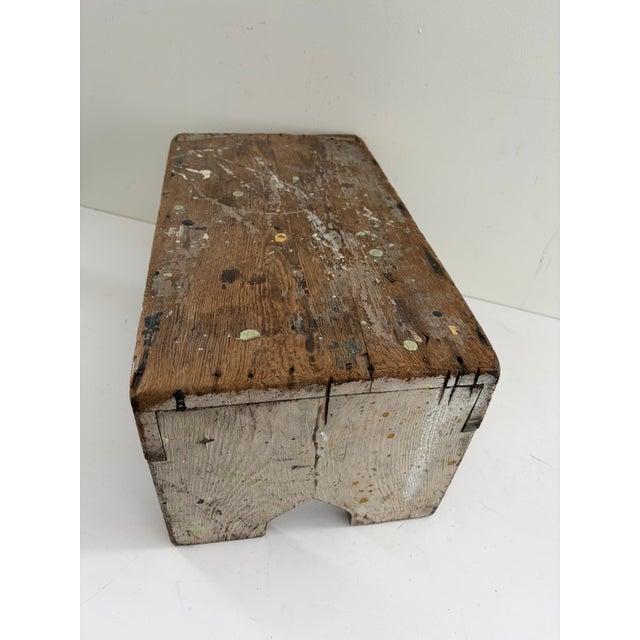 Vintage Painter’s Bench Signed Gene, 1965 For Sale - Image 14 of 14