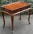 Queen Anne Vintage Ethan Allen Georgian Court Solid Cherry Tea Table For Sale - Image 3 of 11
