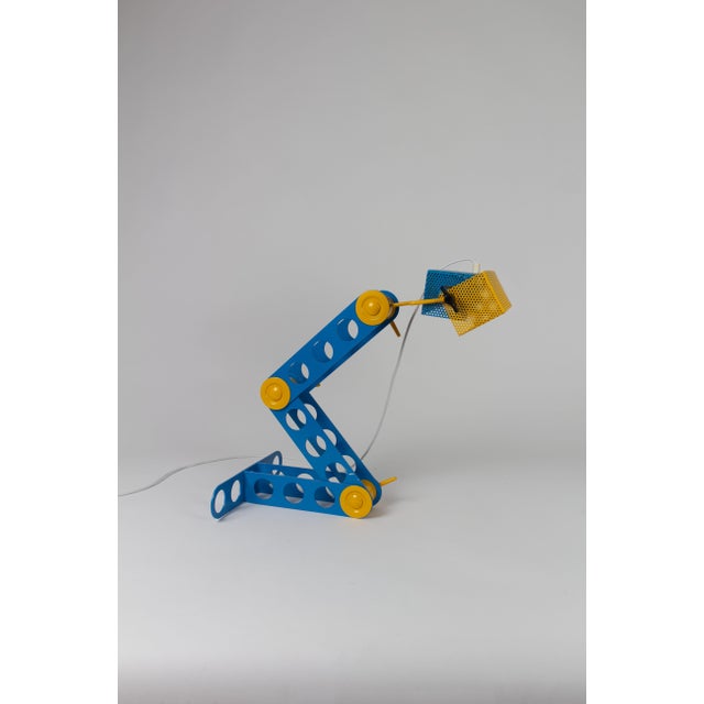 Adjustable Meccano Table Lamp by Lisola Che Non Cè, Italy, 1970s For Sale - Image 17 of 17