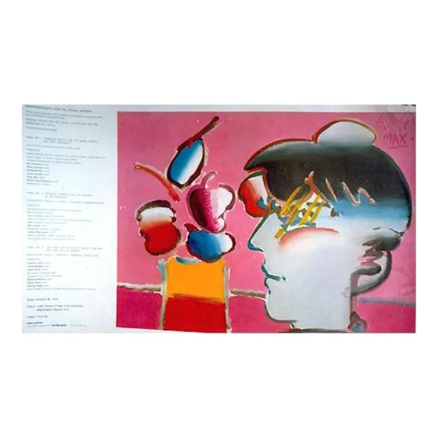 Artist With Flowers, Peter Max, Poster For Sale