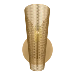 Christiane Lemieux by Visual Comfort Studio Plivot 1-Light Bath Vanity Sconce in Burnished Brass