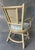 Vintage Organic Modern Rattan Swivel Dining Chairs With Arms and Cane Backs – Set of 6 For Sale - Image 10 of 17
