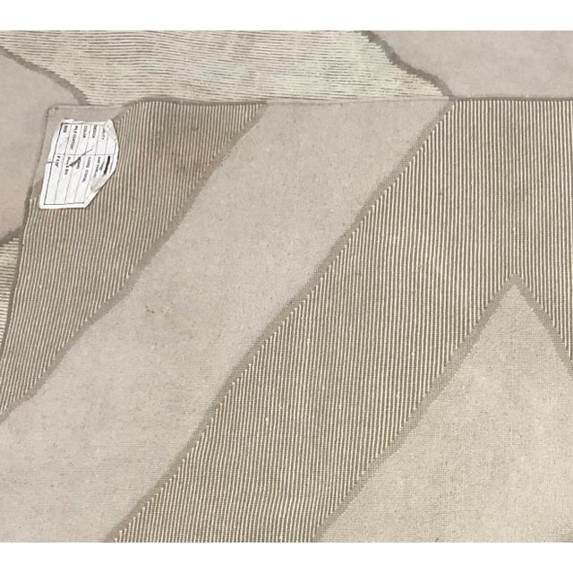 2020s Nourison Home for Christopher Guy Taupe and Gray Key Wool and Silk Hand Knotted Rug 8x10 For Sale - Image 5 of 5