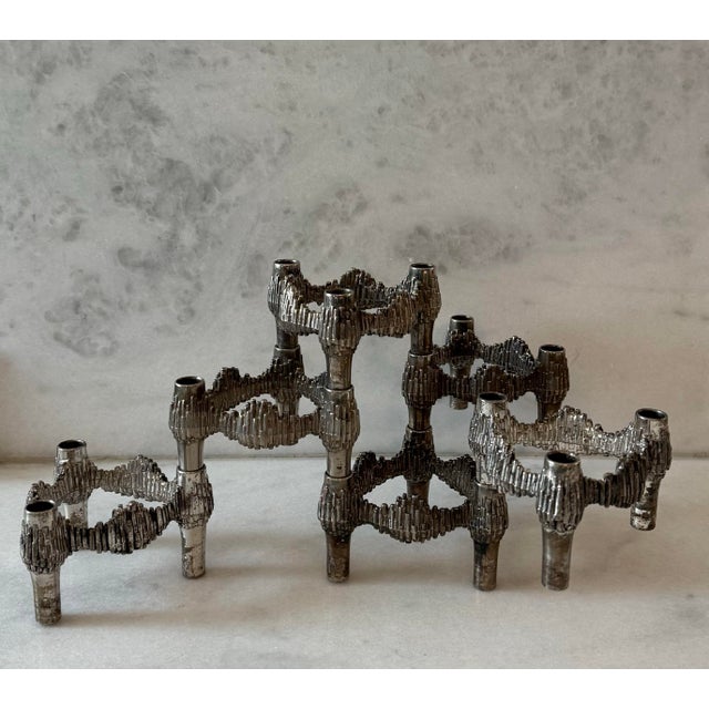 Set of 3 Vintage Brutalist Candleholders by Quist For Sale - Image 11 of 12
