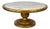 Vintage Hollywood Regency Gold Gilt & Marble Rotating Cocktail Coffee Table For Sale