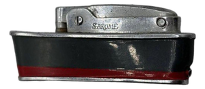 Mid 20th Century Novelty Sarome Japan Cruise Ship Enameled Lighter, Gray & Red