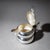 20th Century Art Deco Three-Piece Tea and Coffee Service with Hammered Surface, 1990s, Set of 3 For Sale - Image 9 of 14