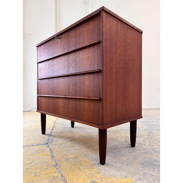 Danish Teak Chest of Drawers For Sale - Image 4 of 11