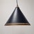 Iconic Scandinavian modern pendant lamp, model “Kegle”, designed by Bent Karlby for Lyfa, Denmark, circa 1970s. This...