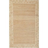 Erin Gates by Momeni Orchard Ripple Natural Hand Woven Wool and Jute Area Rug 9' X 12' For Sale