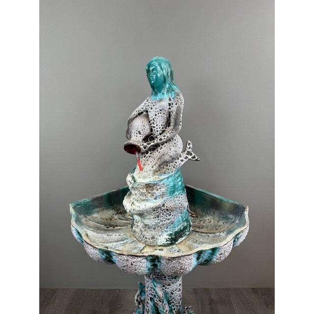 20th Century Ceramic Fountain from Céramique de Vallauris For Sale - Image 4 of 12