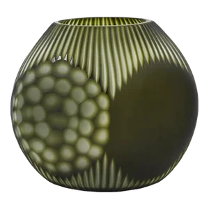 Green Sculptural Small Vase