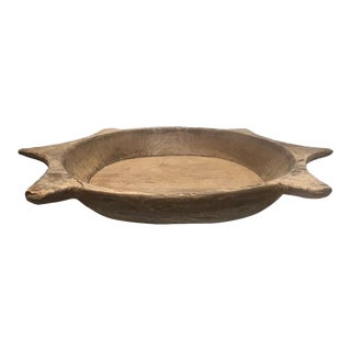 Vintage Wooden Parat Bowl For Sale