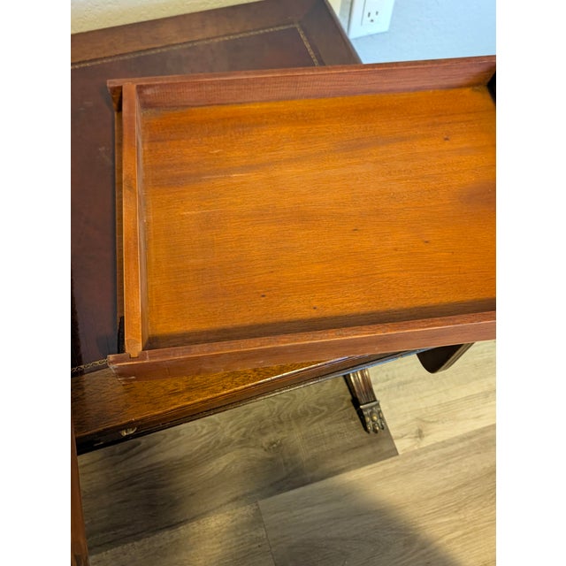 Early 20th Century Zangerle & Peterson Drop Leaf Coffee Table Mahogany For Sale In Phoenix - Image 6 of 18