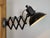 Industrial Black Enamel Scissor Wall Lamp, 1950s For Sale - Image 16 of 18