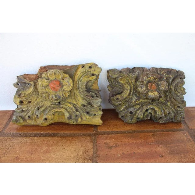 17th Century Baroque Altar Fragments - a Pair For Sale - Image 11 of 11