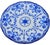 English Late 19th Century Handmade English Blue-Patterned Porcelain Accent Plate For Sale - Image 3 of 7