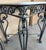 Early 20th Century Pair of Neoclassical Style Patinated Forged Iron Planter Stands with marble top For Sale - Image 12 of 18