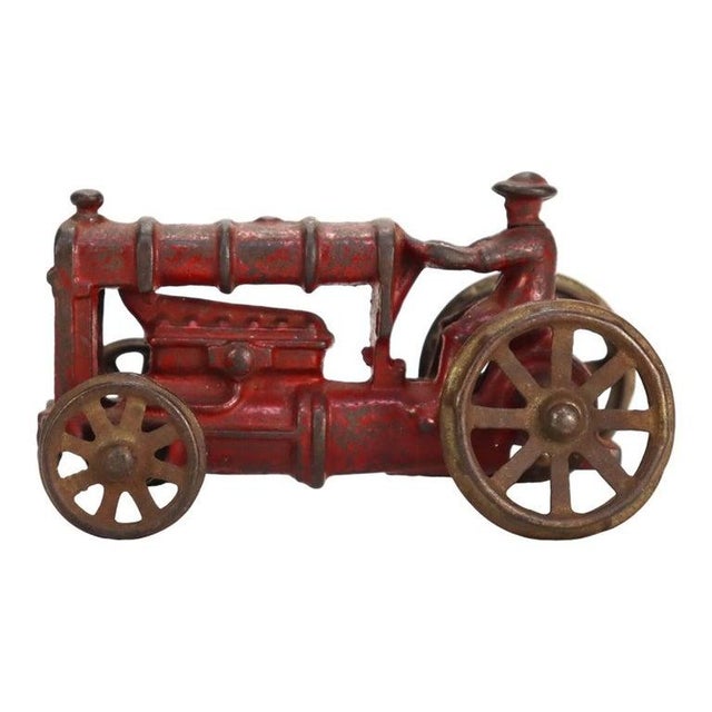 6-Piece Arcade Cast Iron & Pressed Steel Car Carrier Truck Cars & Tractors C1920 For Sale - Image 17 of 18