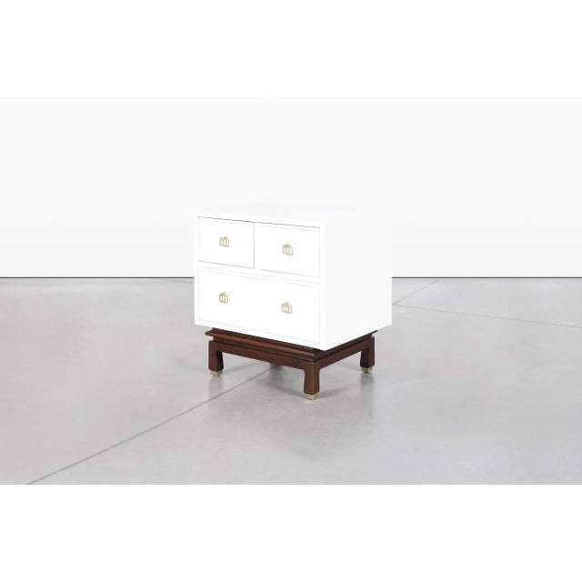 Mid-Century Asian Modern Lacquer Nightstands by American of Martinsville, 1950s For Sale - Image 9 of 13