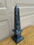Grand Tour Neoclassical Grand Tour Solid Marble Blue Obelisk With Dramatic Veining For Sale - Image 3 of 10