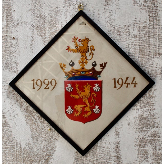 Large Vintage College Parchment, 1944 For Sale - Image 6 of 11