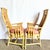 Boho Chic Rattan and Wicker High Back Dining Arm Chairs For Sale - Image 9 of 10