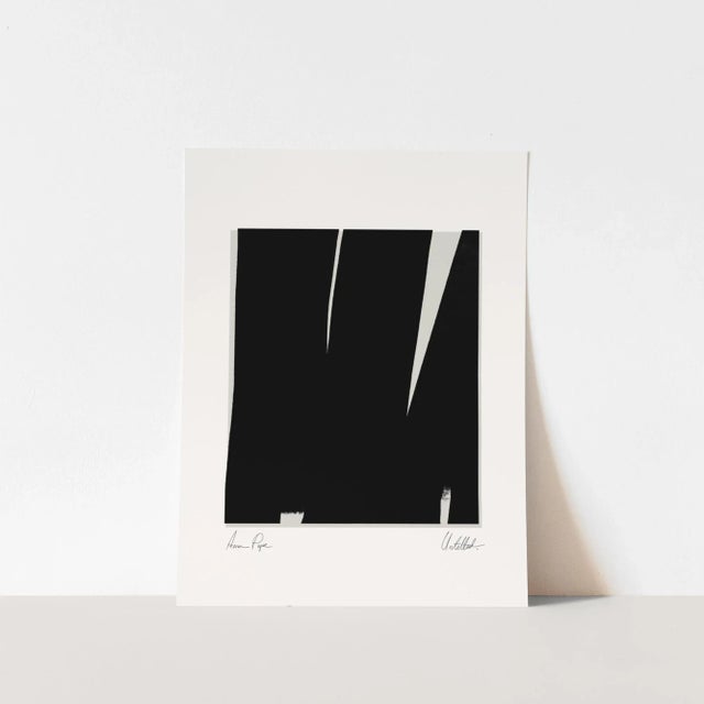Abstract open edition giclee print. 20"x28" Elegant black thick lines drawing on light grey background. Geometric...