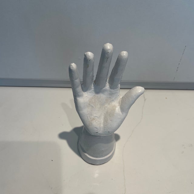 Shabby Chic Metal Hand Accessory For Sale - Image 3 of 6