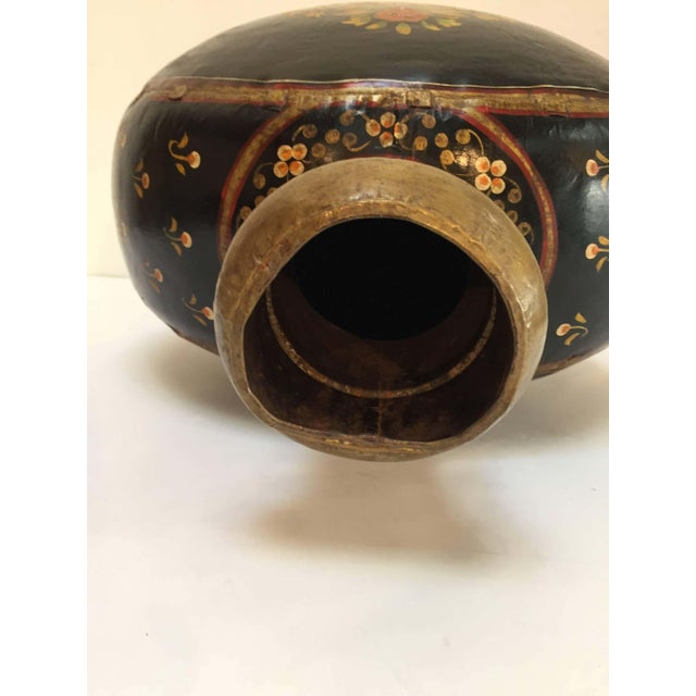 Black Hand-Hammered Metal Jug by Rajhastani Artist, India, 1950 For Sale - Image 8 of 8