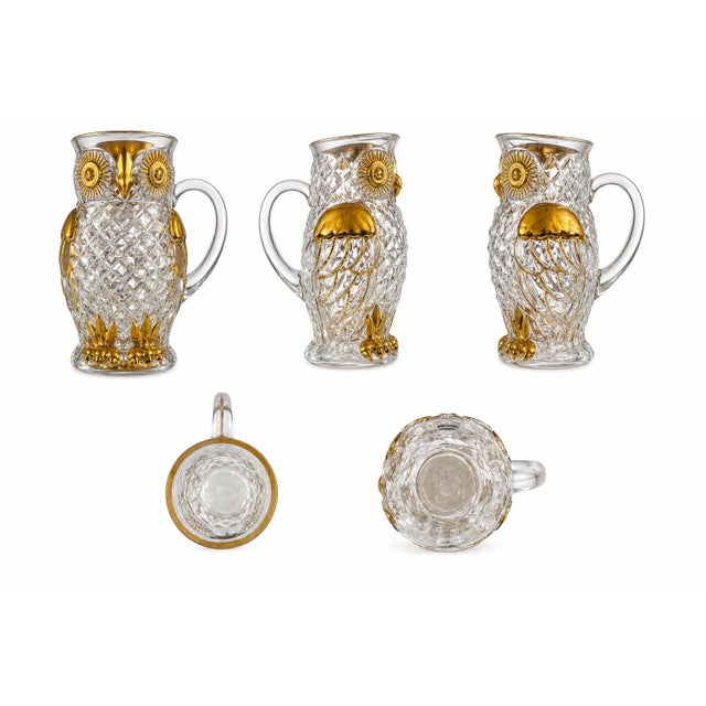 1970s Vintage Famosa LPW Austrian Crystal Owl Cream Pitcher for Neiman Marcus, C. 1970s For Sale - Image 5 of 5