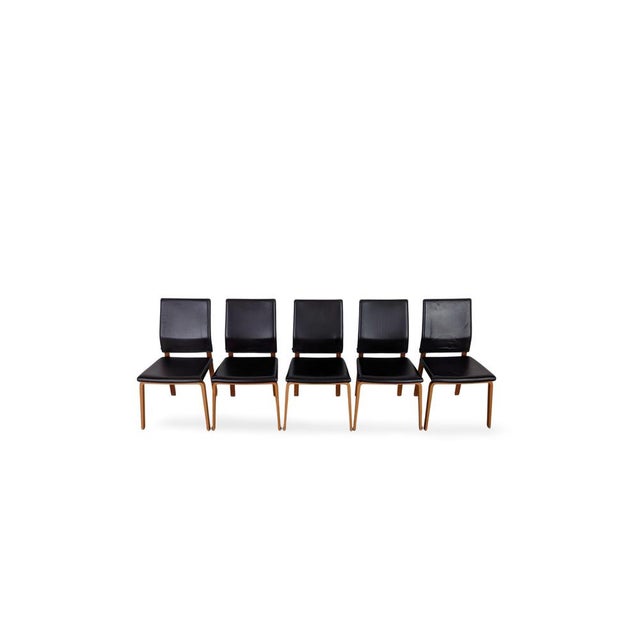 Postmodern Chair in Leather from COR, Set of 5 For Sale - Image 3 of 12