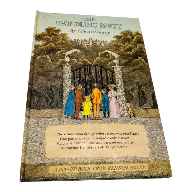 “ the Dwindling Party “by Edward Gorey a Classic Tale of a Family Created as an Interactive Journey With Spinners Tabs to Pull Surprises Throughout For Sale