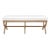 Matthew Izzo Home Xanadu Bench - Neo-Classical Natural Rope Bench With White Performance Linen Cushion For Sale