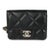 Black Quilted Lambskin Elegant Chain Mini Belt Bag For Sale