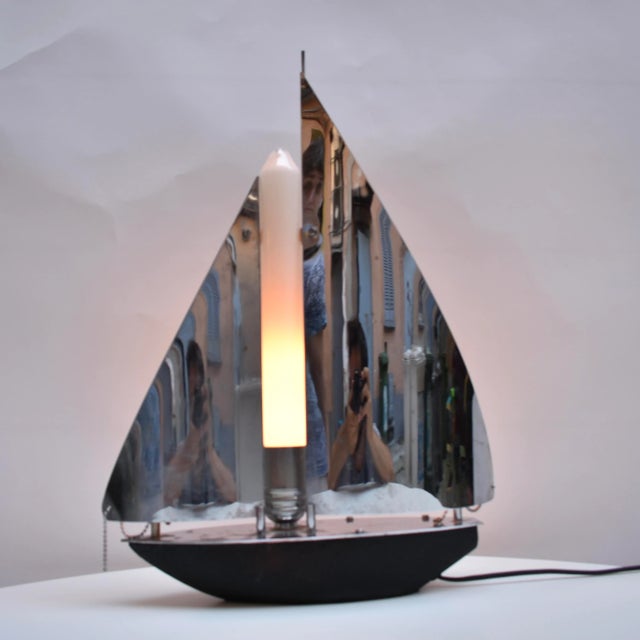 Table Lamp with Touch Ignition, 1960s For Sale - Image 4 of 6