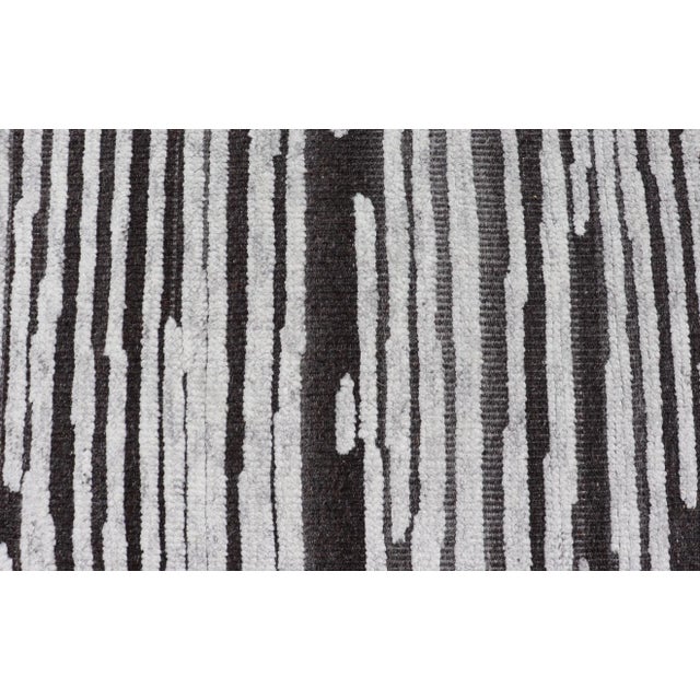 Keivan Woven Arts Modern Runner With Abstract Design 2'5 X 11'8 For Sale - Image 4 of 11