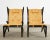 Mid-Century Modern Pair of Italian Gio Ponti Style Ebonized Lounge Chairs For Sale - Image 3 of 13