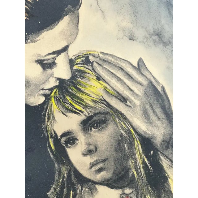 Sandu Liberman " Mother and Daughter" Lithograph Signed & Framed - Artist Proof 1960's For Sale In New York - Image 6 of 14