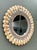 Wood Vintage Shell Encrusted Round Wall Mirror For Sale - Image 7 of 18