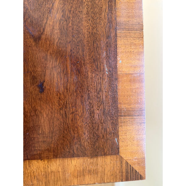 Chestnut Vintage Mahogany Writing Desk With Clean Lines For Sale - Image 8 of 10