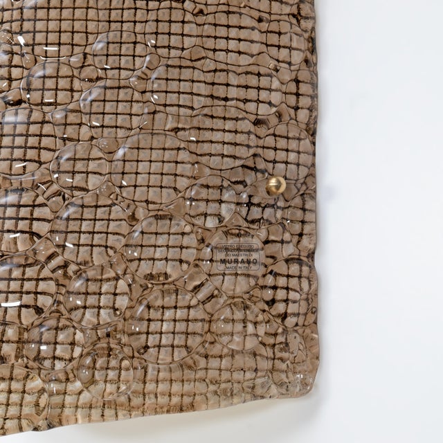 Tan Modern Murano Glass Bubble Wall Sconces, 2000, Set of 2 For Sale - Image 8 of 10