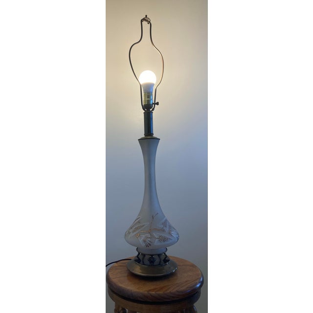 1960s 1960s Berger Swivel Harp Lamp With Ornate Brass Feet (Free Stifel Shade Optional) For Sale - Image 5 of 12