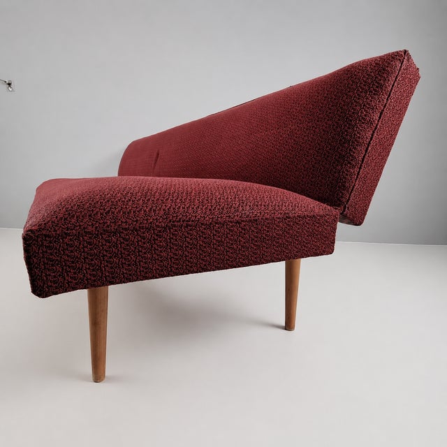 1970s Vintage Brown Fabric Sofa, 1970s For Sale - Image 5 of 8
