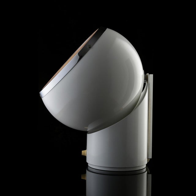 Zeus Table Lamp in White with Swiveling Lampshade by Cini Boeri for Gavina, Italy, 1970s For Sale - Image 11 of 18