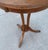 Wood Mid 20th Century Vintage Mid-Century Modern Round 3 Leg Gueridon Pedestal Entry Table Carved Legs For Sale - Image 7 of 8