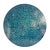 Ocean Blue Pinwheel Mosaic Coffee Table For Sale - Image 4 of 7