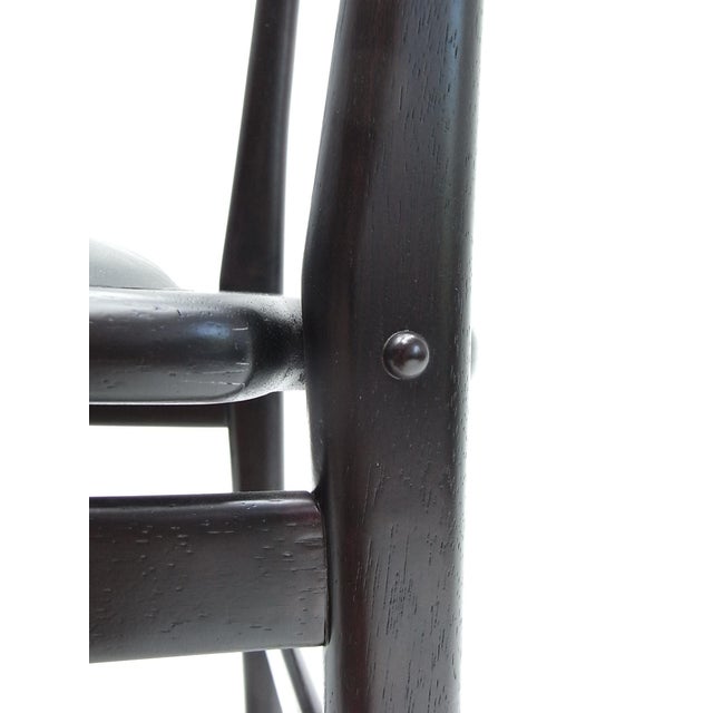 Black Lucio CD07 Dining Chairs in Cherry and Leather by Sergio Rodrigues for Linbrazil, 2010, Set of 5 For Sale - Image 8 of 18