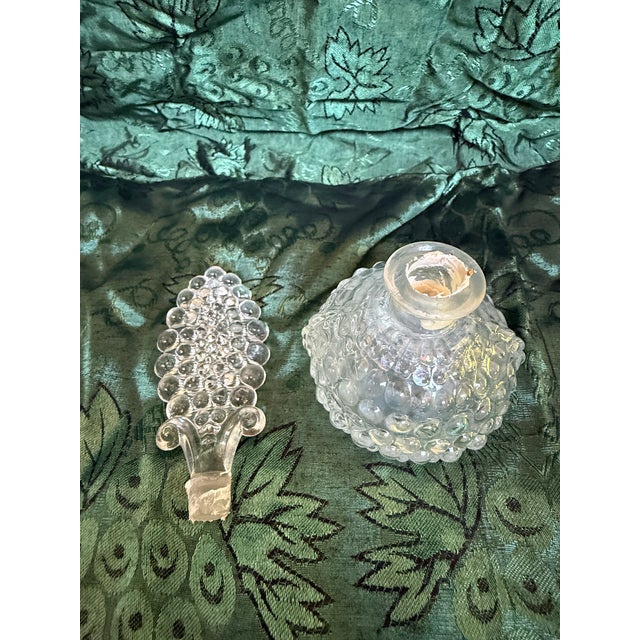 1930s 1930's Beautiful Etched Crystal Perfume Bottle For Sale - Image 5 of 6