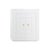 Contemporary Matthew Izzo Home Judd Matte White Lacquer Storage Cabinet With Lucite and Brass Knobs For Sale - Image 3 of 7